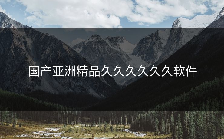 国产亚洲精品久久久久久久软件